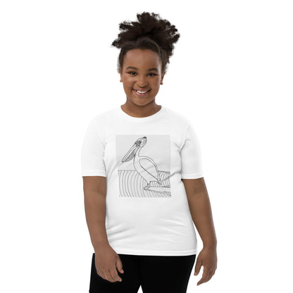 Pelican Hanging Ten, Youth Short Sleeve Unisex fit T-Shirt
