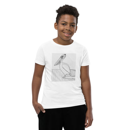 Pelican Hanging Ten, Youth Short Sleeve Unisex fit T-Shirt