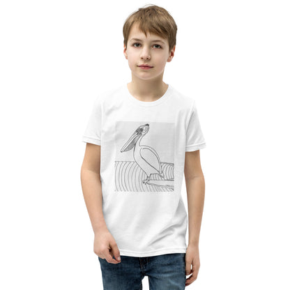 Pelican Hanging Ten, Youth Short Sleeve Unisex fit T-Shirt