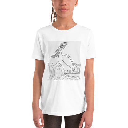 Pelican Hanging Ten, Youth Short Sleeve Unisex fit T-Shirt